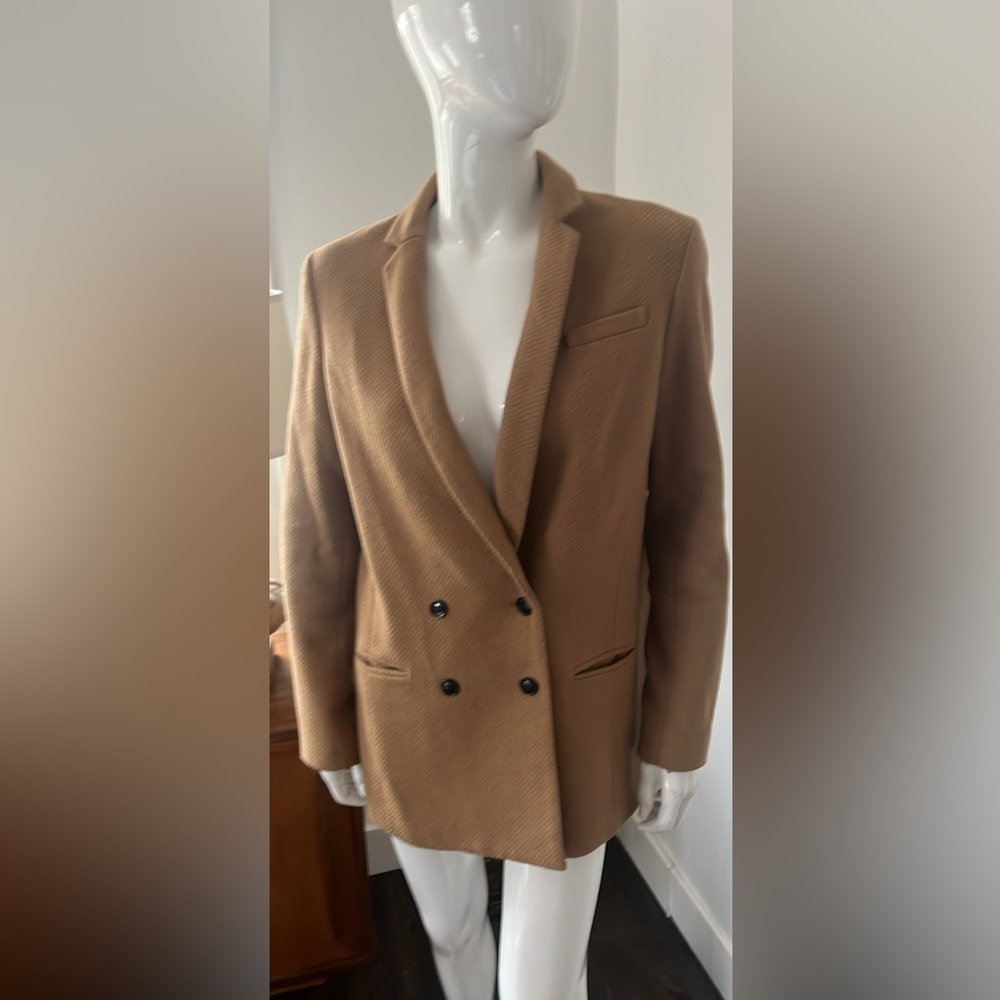 Banana Republic Camel Double-Breasted Blazer